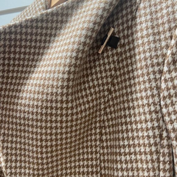 CALVIN KLEIN, Women's Petite Asymmetrical Belted Wrap Coat - Picture 4 of 9